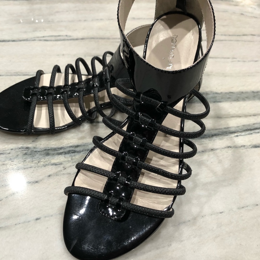 Donald J Pliner patent leather sandals